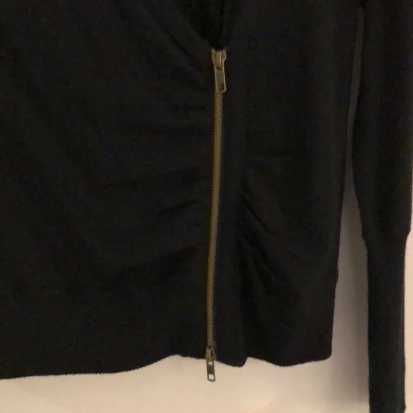 J.Crew Black Wool Zipper Cardigan Sweater - Picture 4 of 10